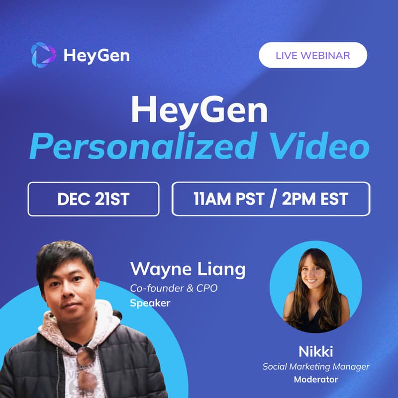Cover Image for 🚀 HeyGen Personalized Videos at Scale