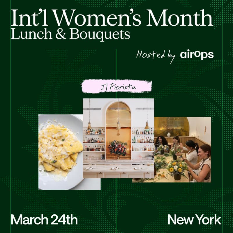Cover Image for Lunch and Florals for International Women's Month