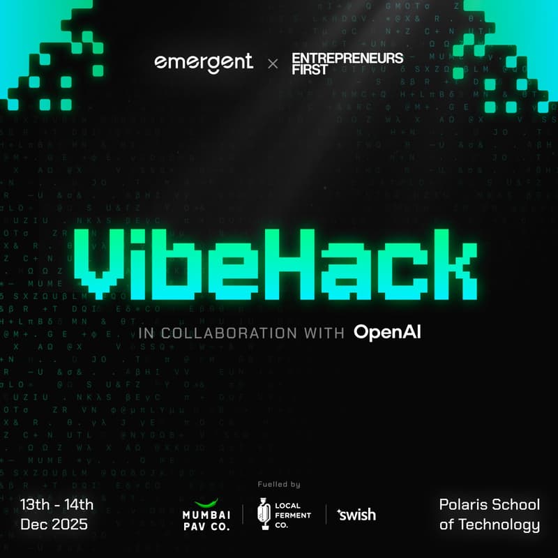Cover Image for VibeHack 2025 - Vibecoding Hackathon with EF X Emergent