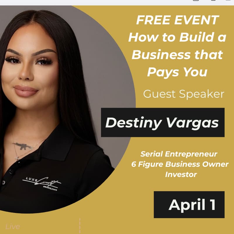 Cover Image for FREE EVENT: Build a Business That Pays You