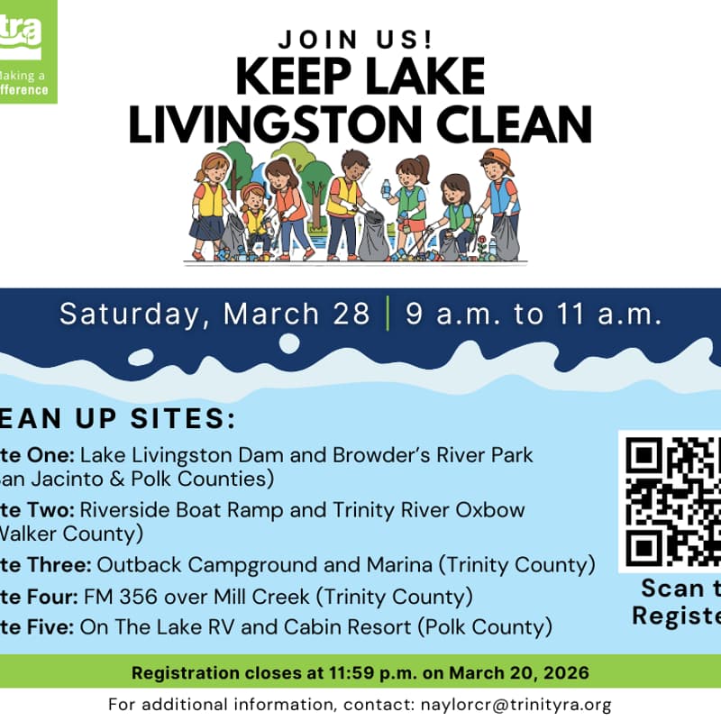 Cover Image for TRA Lake Livingston Cleanups