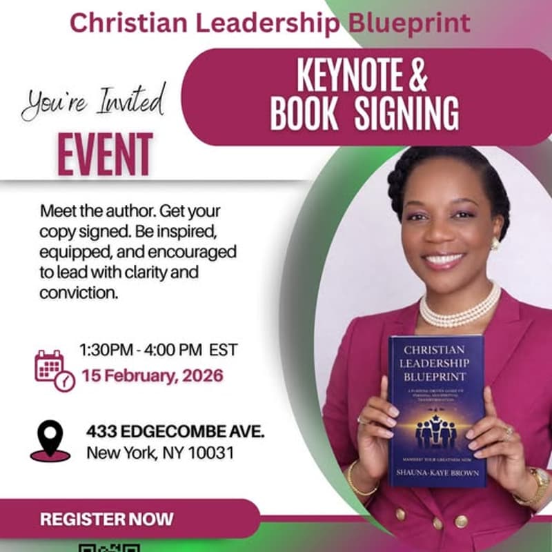 Cover Image for Christian Leadership Blueprint: Keynote & Book Signing