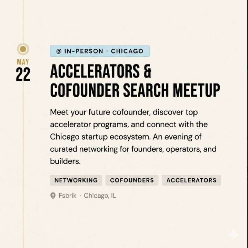 Cover Image for Accelerate & Find Your Co-Founder