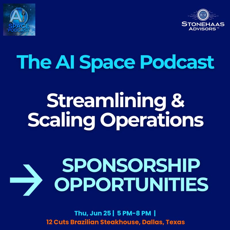 Cover Image for The AI Space Podcast | Streamling & Scaling Operations | Networking + Panel Discussion