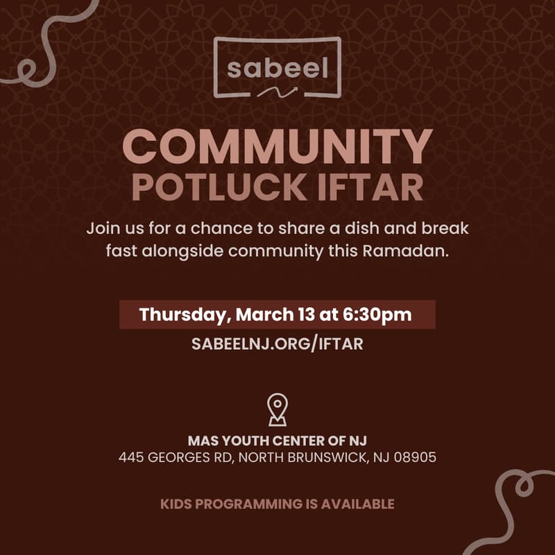 Cover Image for Sabeel - Community Potluck Iftar