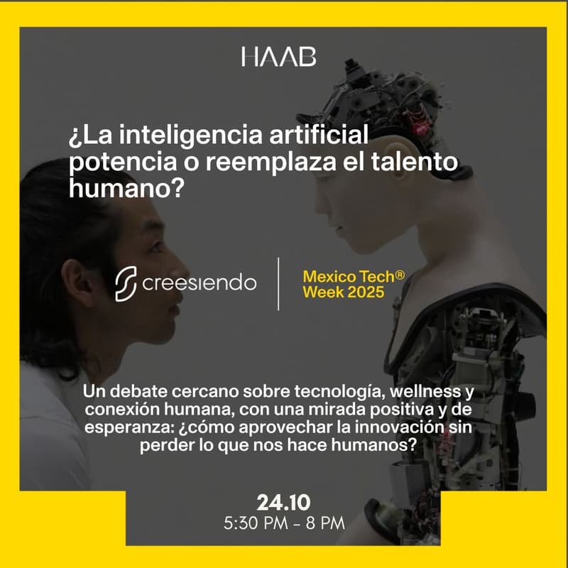 Cover Image for Cresiendo Podcast Live. ¿La IA potencia o reemplaza el talento humano?