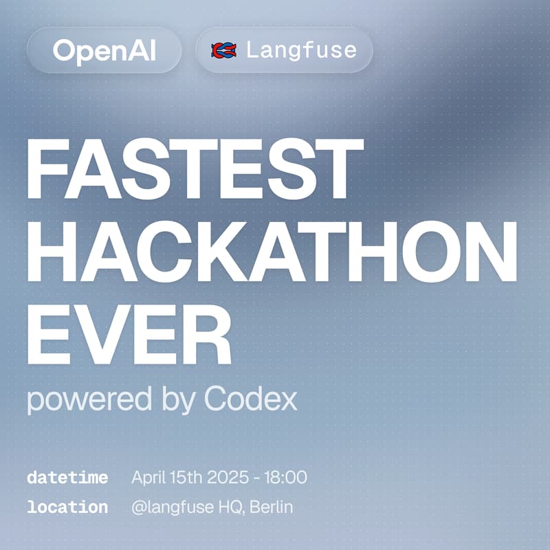 Cover Image for Langfuse x OpenAI: Fastest Hackathon Ever