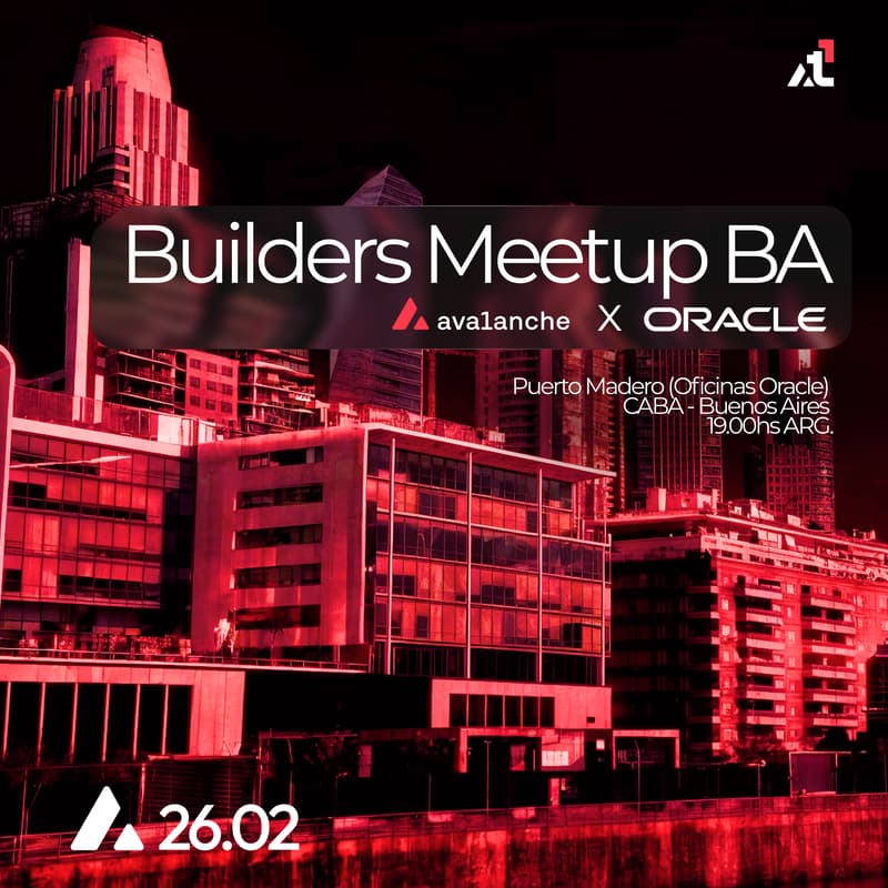 Cover Image for Builders Meetup BA 🇦🇷🔺 Avalanche x Oracle