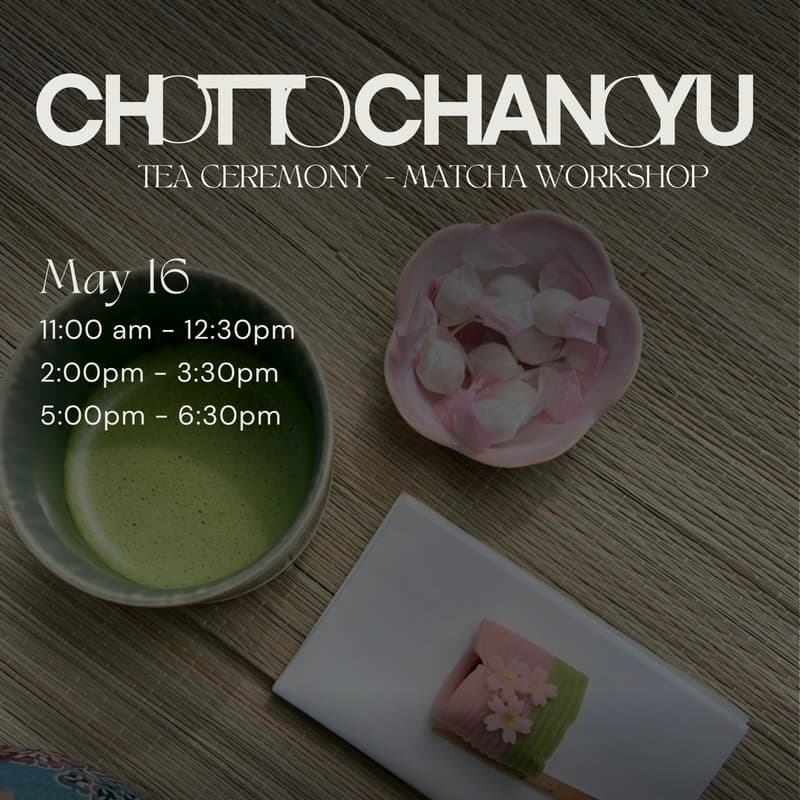 Cover Image for Matcha Workshop with Japanese tea master