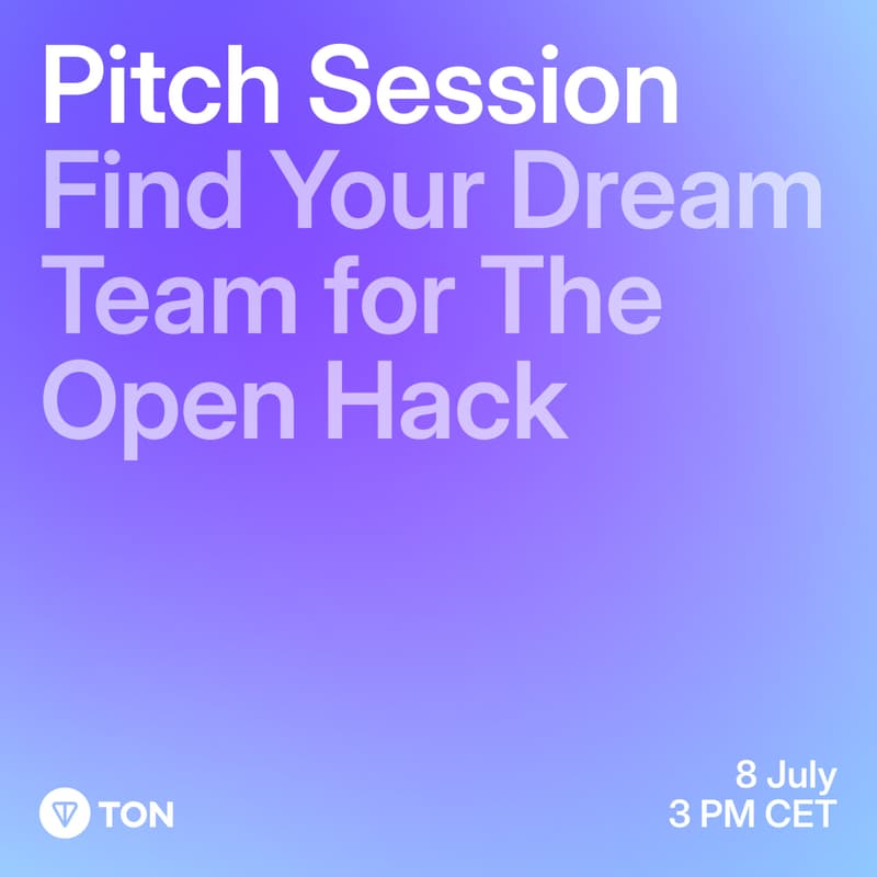 Cover Image for ⚡️Pitch Session - Find Your Dream Team for The Open Hack