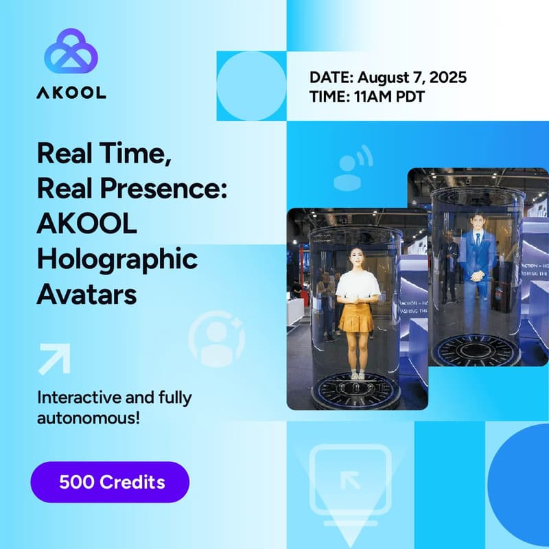 Cover Image for Real Time, Real Presence: Akool Holographic Avatars!