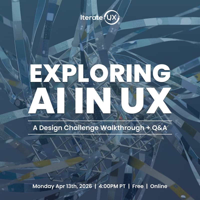 Cover Image for Exploring AI in UX: A Design Challenge Walkthrough + Q&A