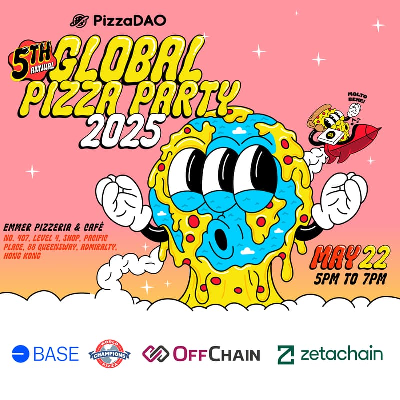 Cover Image for OffChain Hong Kong & PizzaDAO - Bitcoin Pizza Day