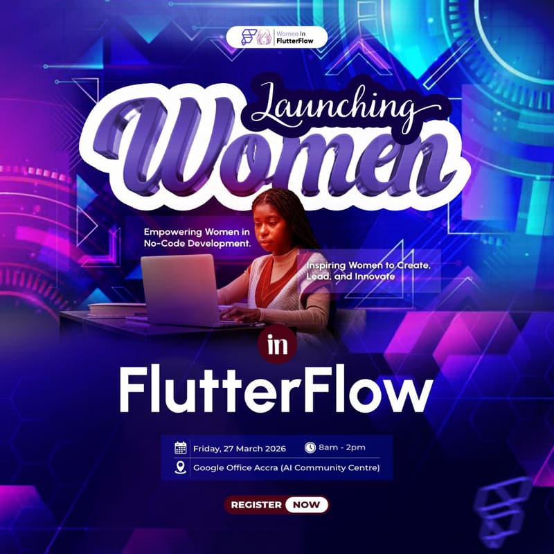 Cover Image for Women In FlutterFlow Launch