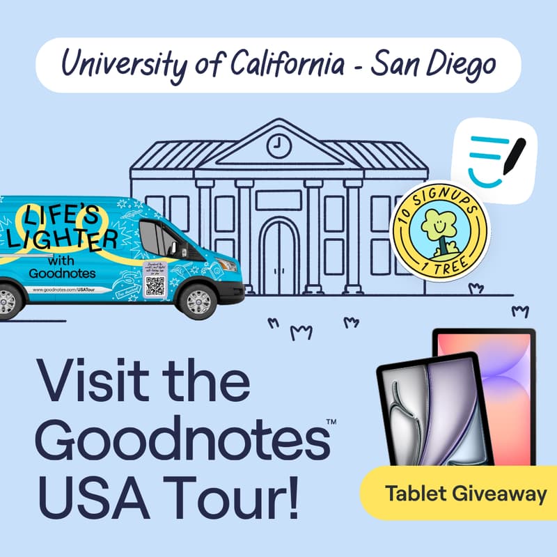 Cover Image for Don't Miss Out: Goodnotes at University of California - San Diego