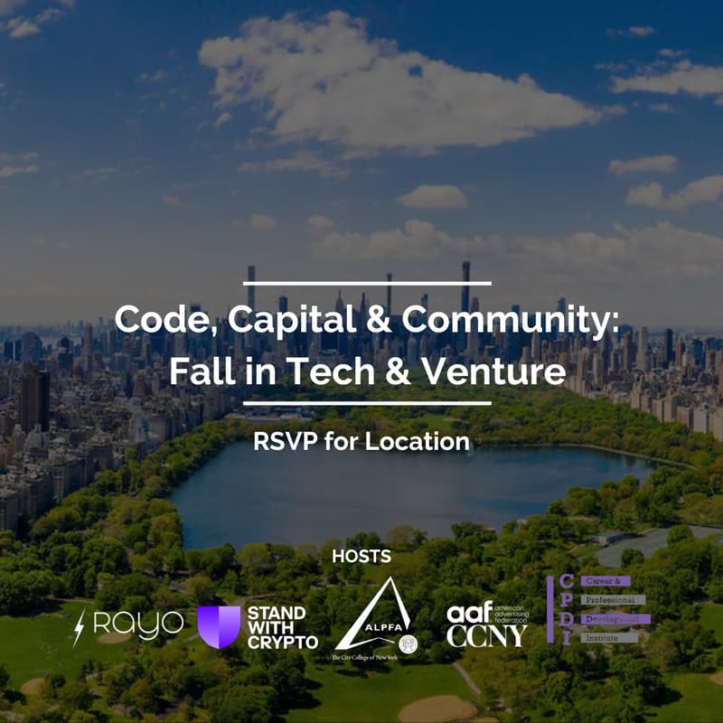 Cover Image for Code, Capital & Community: Fall in Tech & Venture (Manhattan)