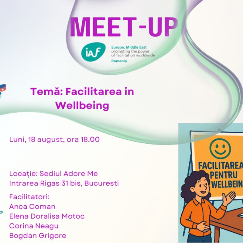 Cover Image for Meetup IAF Romania : Facilitarea in Wellbeing