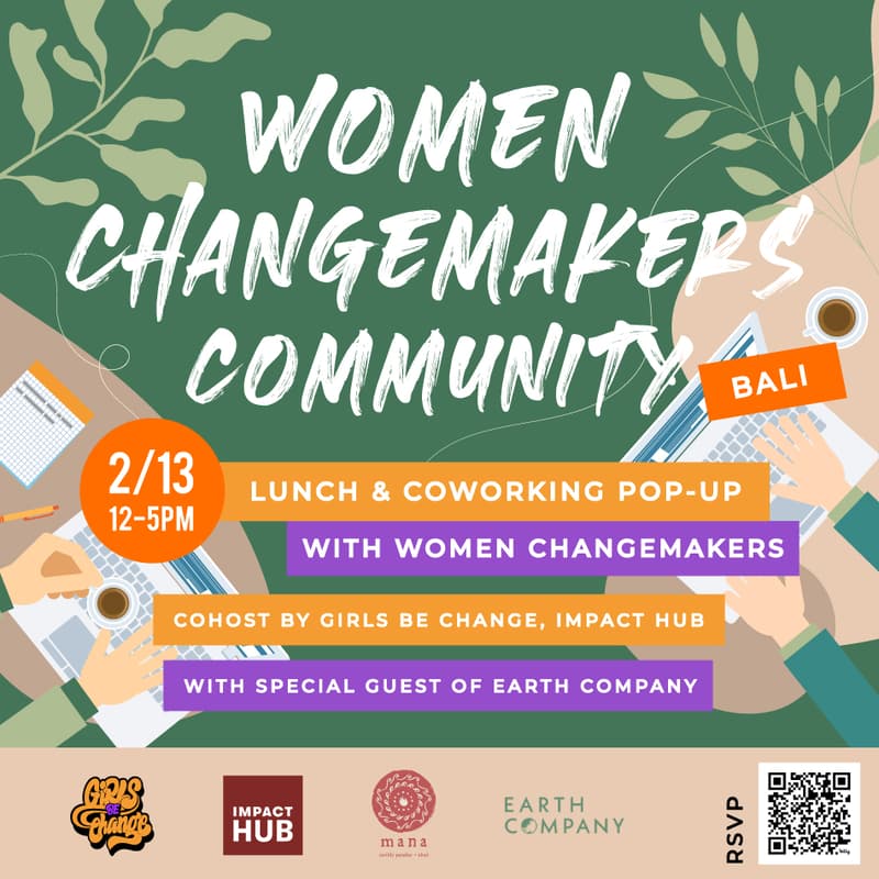 Cover Image for Women Changemakers Lunch & Coworking Pop-Up in Bali