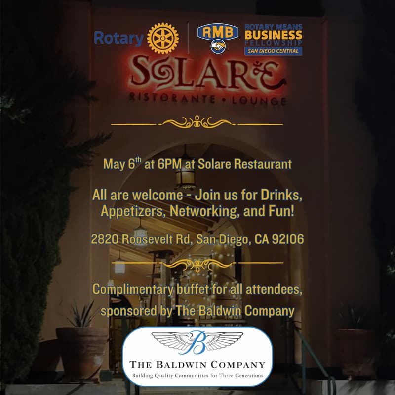 Cover Image for Rotary Means Business San Diego - Networking Event