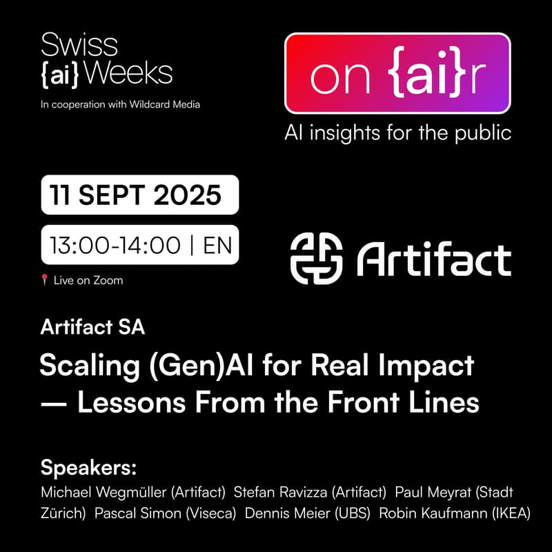 Cover Image for on {ai}r | Scaling (Gen)AI for Real Impact – Lessons From the Front Lines | Artifact