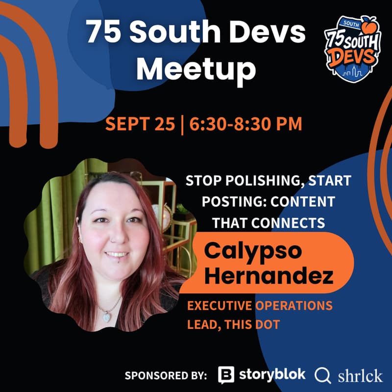 Cover Image for 75 South Devs Meetup