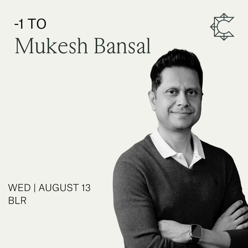 Cover Image for -1 To Mukesh Bansal