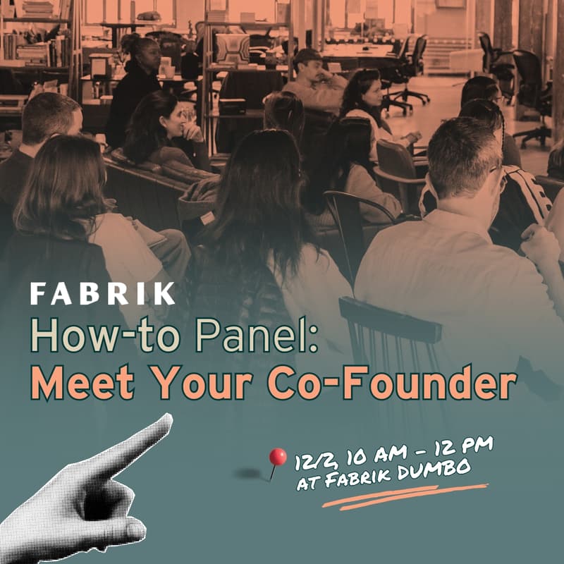 Cover Image for How-to Panel: Meet your Co-founder