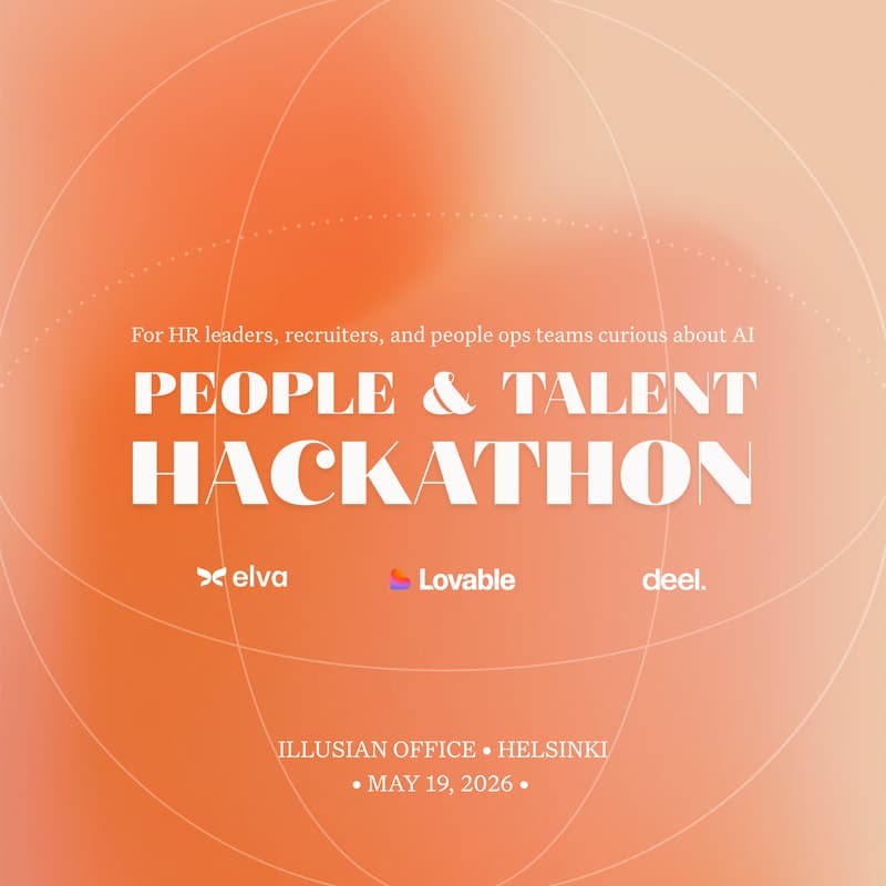 Cover Image for HELSINKI: Elva x Lovable x Deel – People & Talent Hackathon