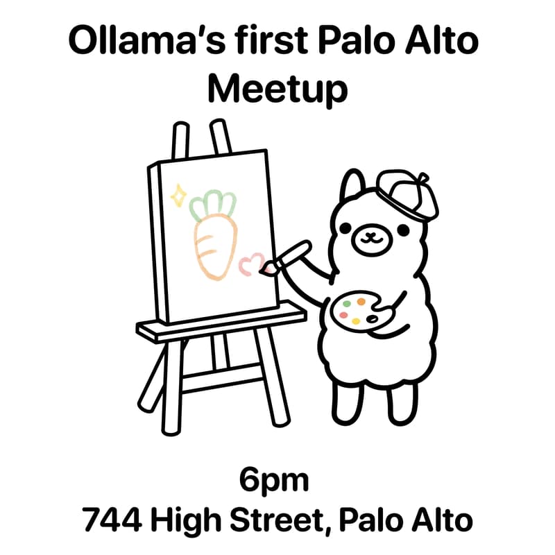 Cover Image for Ollama's first meetup in Palo Alto