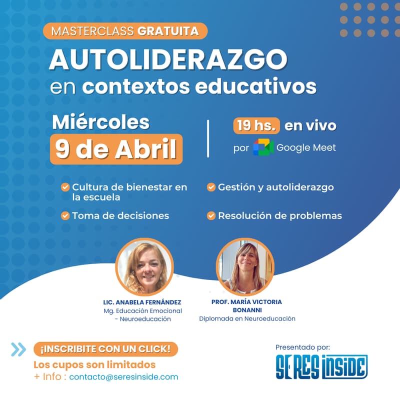 Cover Image for Masterclass Gratuita: Autoliderazgo en contextos educativos