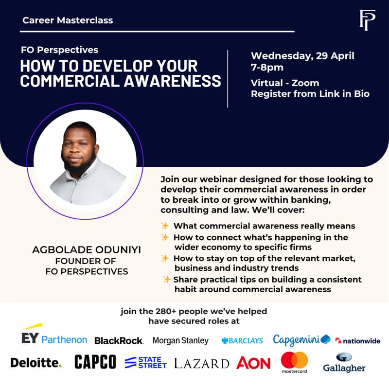 Cover Image for How to develop your commercial awareness