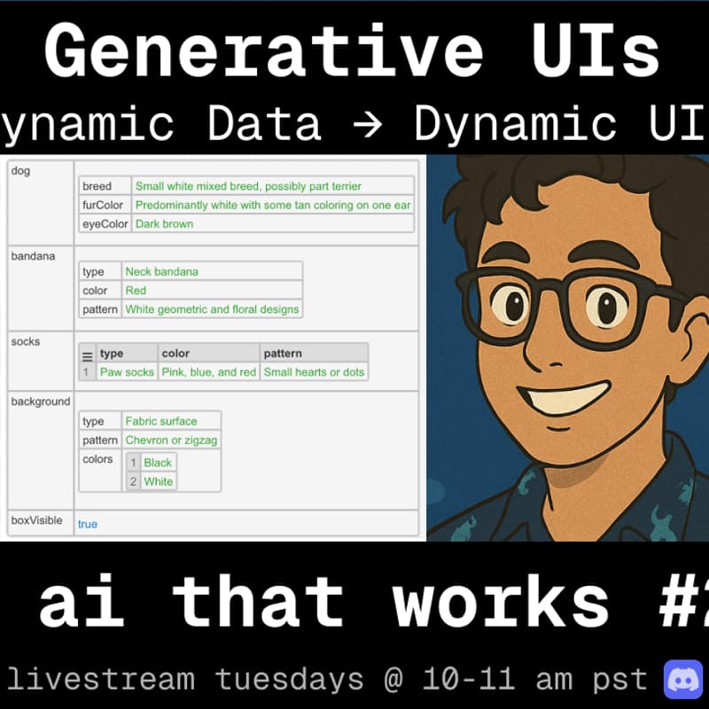 Cover Image for 🦄 ai that works: Dynamic UI Components