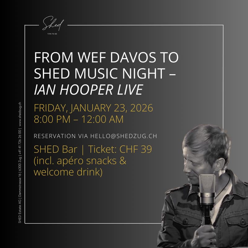 Cover Image for From WEF Davos to SHED Music Night – Ian Hooper Live