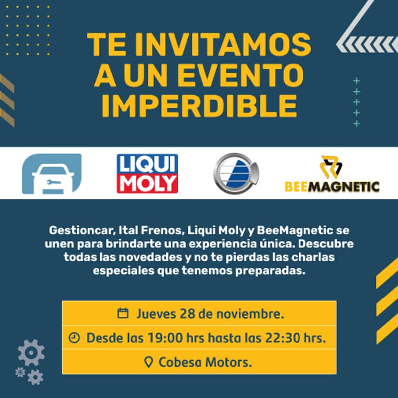 Cover Image for Evento Gestioncar - Ital frenos - Liqui Moly - BeeMagnetic