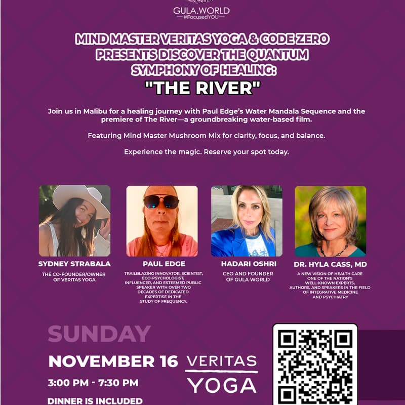 Cover Image for Mind Master Veritas Yoga & Code Zero Presents Discover the Quantum Symphony of Healing: "The River"