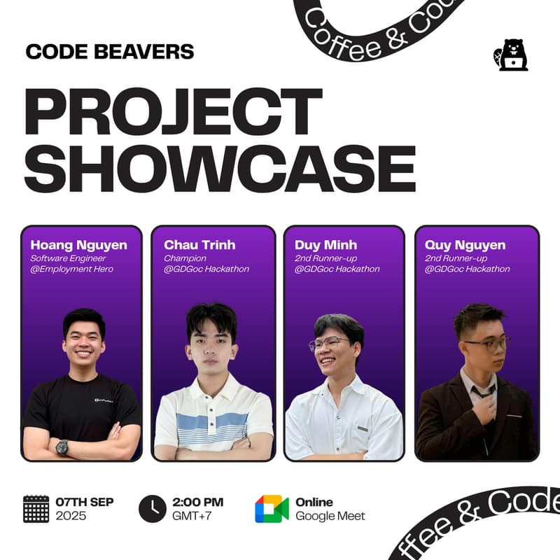 Cover Image for PROJECT SHOWCASE - CODE BEAVERS