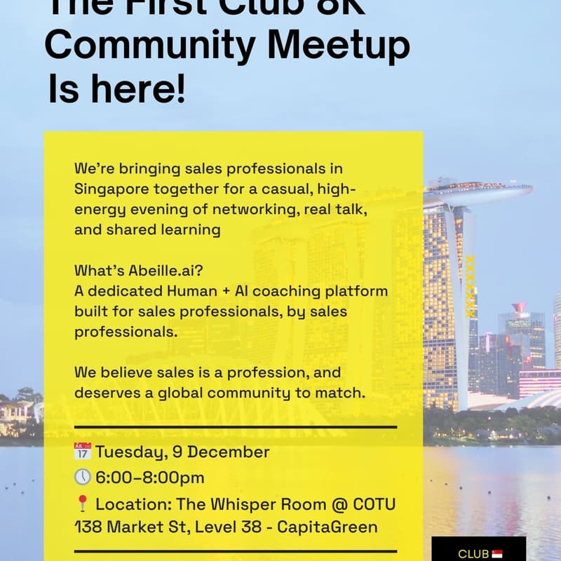 Cover Image for Club 8K Sales Community Meet Up