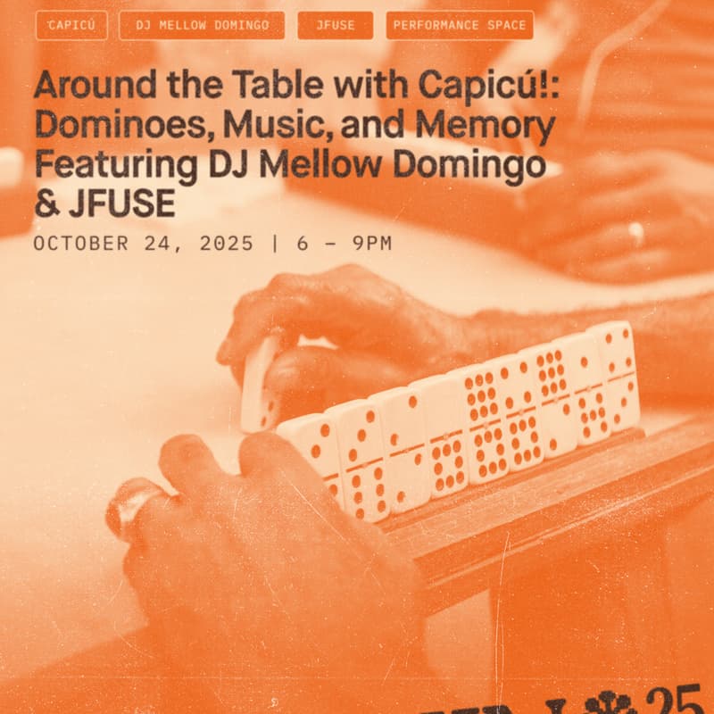 Cover Image for Around the Table with Capicú!: Dominoes, Music, and Memory featuring Mellow Domingo and JFUSE (Domino and DJ Series II)