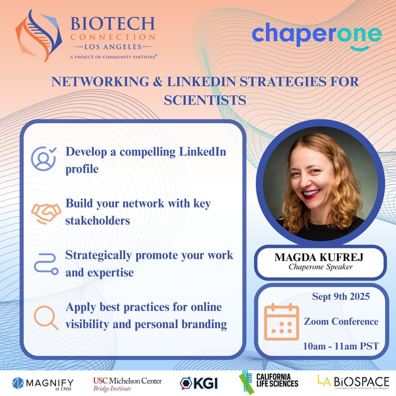 Cover Image for LinkedIn Strategies for Scientists - Chaperone Webinar