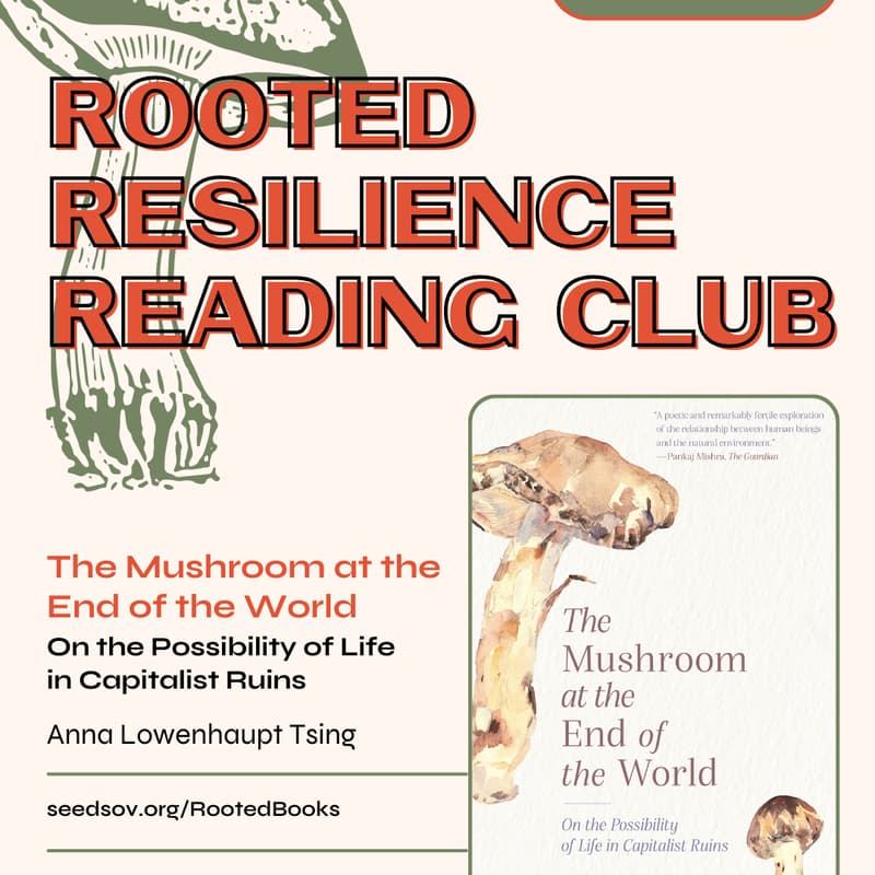 Cover Image for Rooted Resilience Book Club: March - Mushroom at the End of the World by Anna Lowenhaupt Tsing
