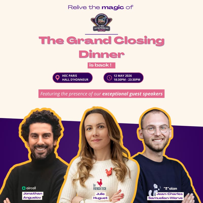 Cover Image for X-HEC Entrepreneurs - Grand Closing Dinner 2