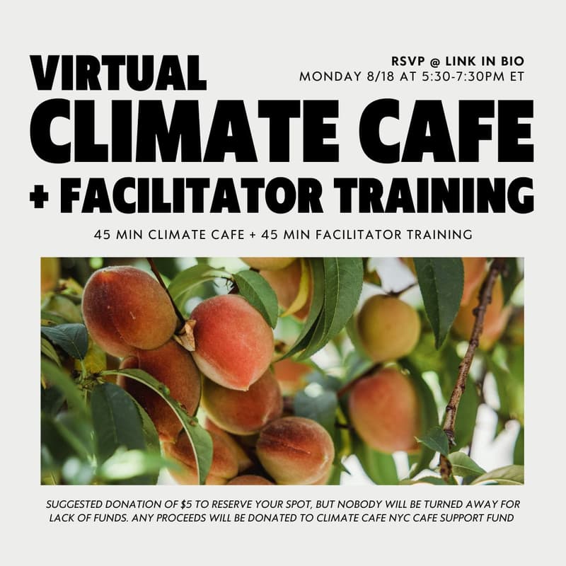 Cover Image for Climate Cafe + Facilitator Training (Virtual)