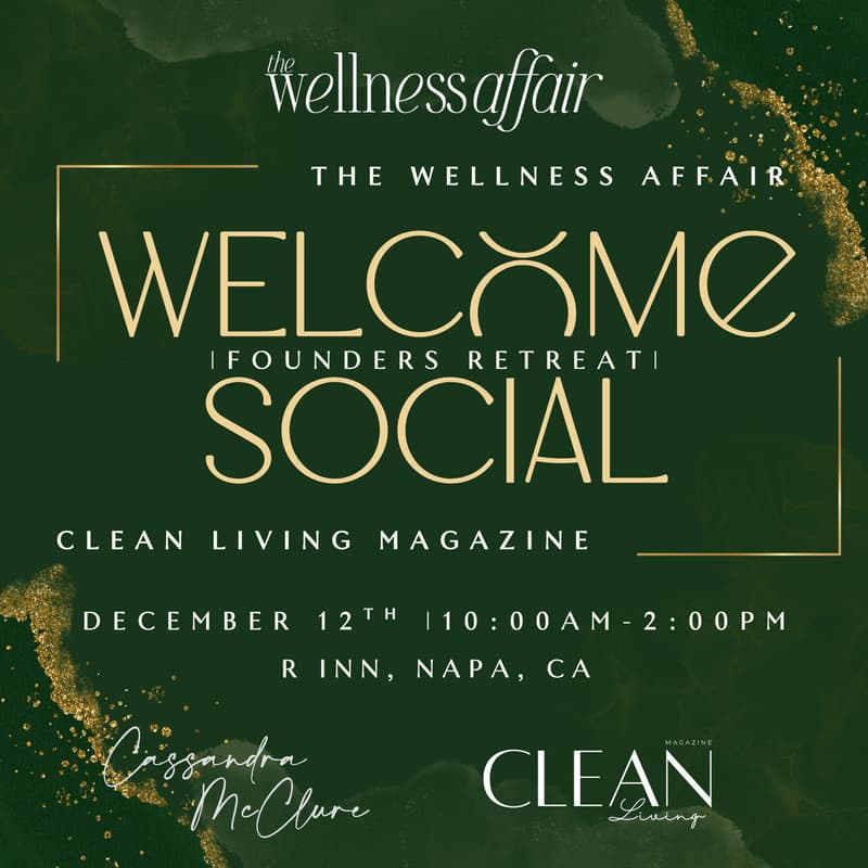 Cover Image for Luxury Welcome Social for Clean Living Magazine
