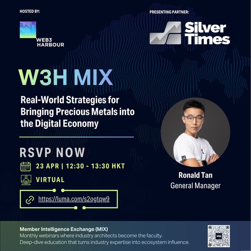 Cover Image for Web3 Harbour MIX Series: April Edition — Silver in the Digital Age