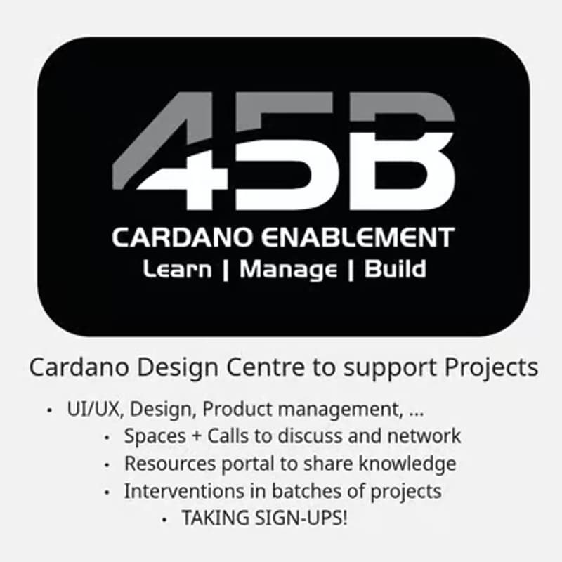 Cover Image for 45B's Cardano Design Centre, call #7
