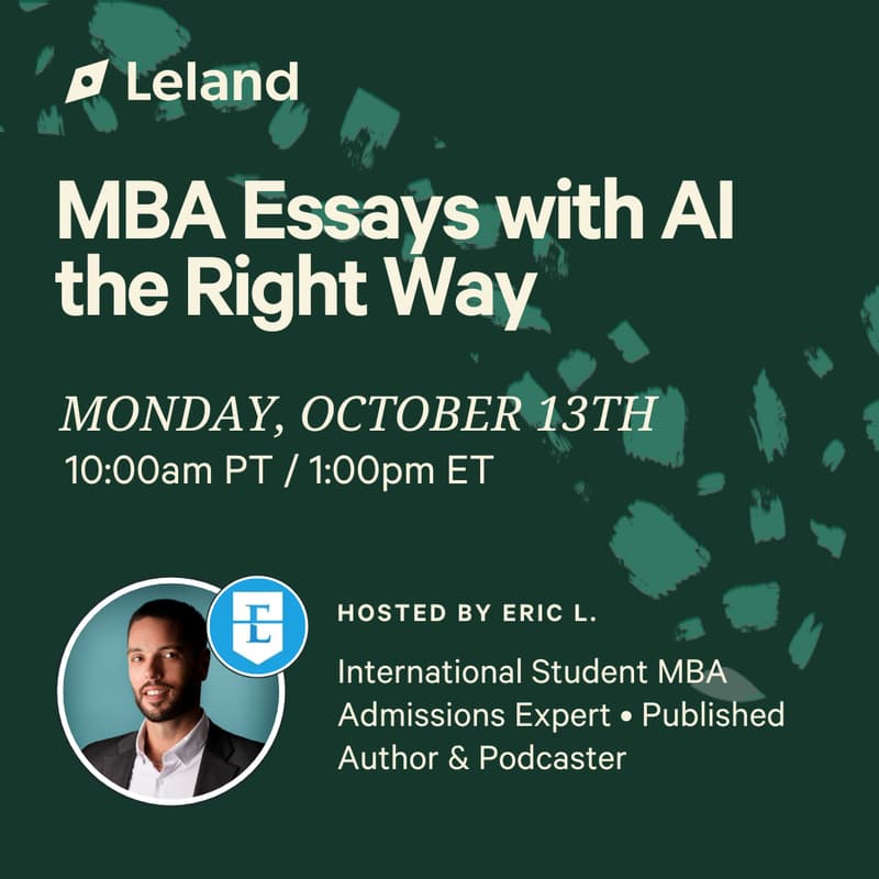 Cover Image for MBA Essays with AI the Right Way