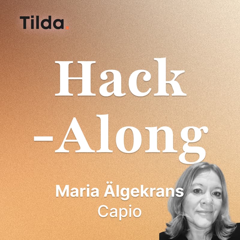 Cover Image for Hack-Along — AI for Change Management — Maria Älgekrans, Capio