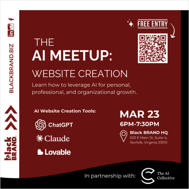 Cover Image for Black BRAND's The AI Meetup: Website Creation