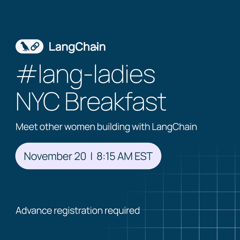 Cover Image for β LangChain #lang-ladies NYC Breakfast