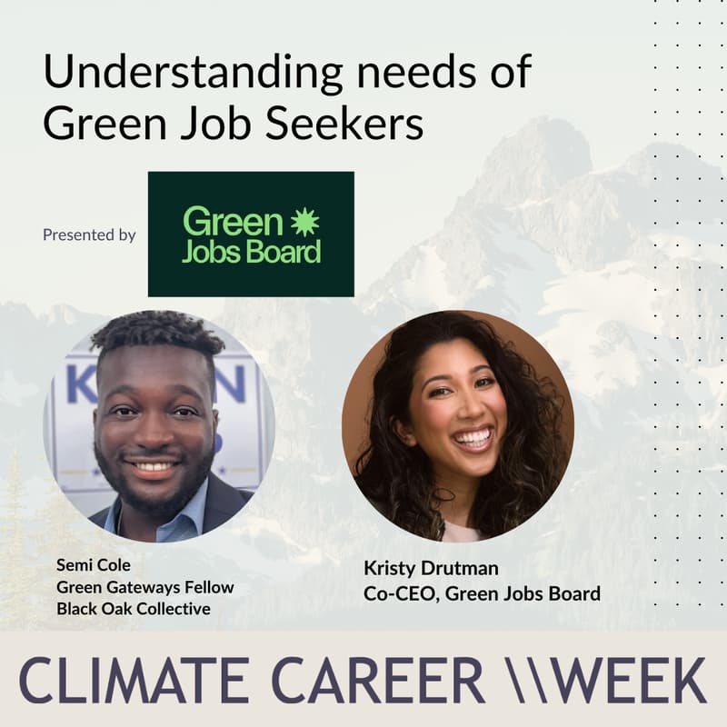 Cover Image for Understanding Needs Of Green Job Seekers